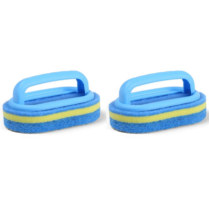Brosse éponge avec poignée pour nettoyer carrelage cuisine et salle de bain