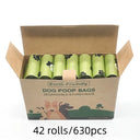 Sac poubelle biodégradable pour animaux - Écologique et Pratique - 42 Rouleaux - Plumzi
