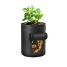 3 Sacs de Plantation et de Culture pour Potager - 10 Gallons - 38L - Noir - Plumzi