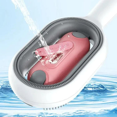 Brosse à poil pour animaux de compagnie avec réservoir d'eau - Vert - Plumzi