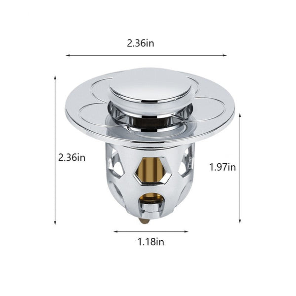 Bouchon Universel de Vidange pour Lavabo