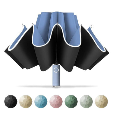 Parapluie compacte inversé - Bleu - Plumzi
