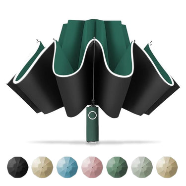 Parapluie compacte inversé - Vert - Plumzi
