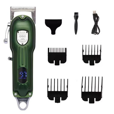 Kit de toilettage pour chiens avec tondeuse, ciseaux et accessoires - Vert / Kit sans ciseaux - Plumzi