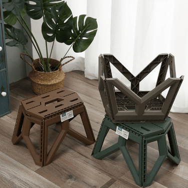 Tabouret Pliant Ultra Résistant et Pratique pour Tous Vos Besoins - Kaki - Plumzi