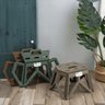 Tabouret Pliant Ultra Résistant et Pratique pour Tous Vos Besoins - Kaki - Plumzi