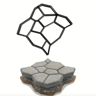 Moule à Pavé Haut de Gamme pour Aménagement de Chemins de Jardin - S (34x34x4 cm) - Plumzi