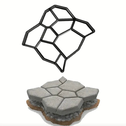 Moule à Pavé Haut de Gamme pour Aménagement de Chemins de Jardin - S (34x34x4 cm) - Plumzi